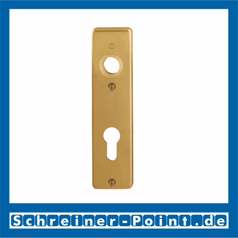 Hoppe Kurzschild 202KP Aluminium F4 Alu Bronze PZ